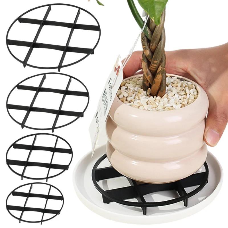 Plastic Flower Pot Drip Trays, Anti-Rot Root Plant Saucers, Indoor Outdoor Garden Bracket Tray for Home Garden Supplies
