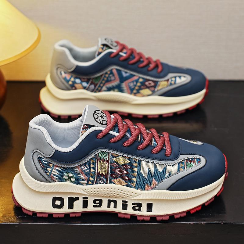 New Men's Sports Shoes Sneakers for Men Low Tops Lace-up Trainers Shoe Trendy All-match Simple Fashion Hot Sale Man Sneaker