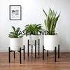 Large Black Metal House Planter Adjustable Plant Stand Plant Flower Pot Holder