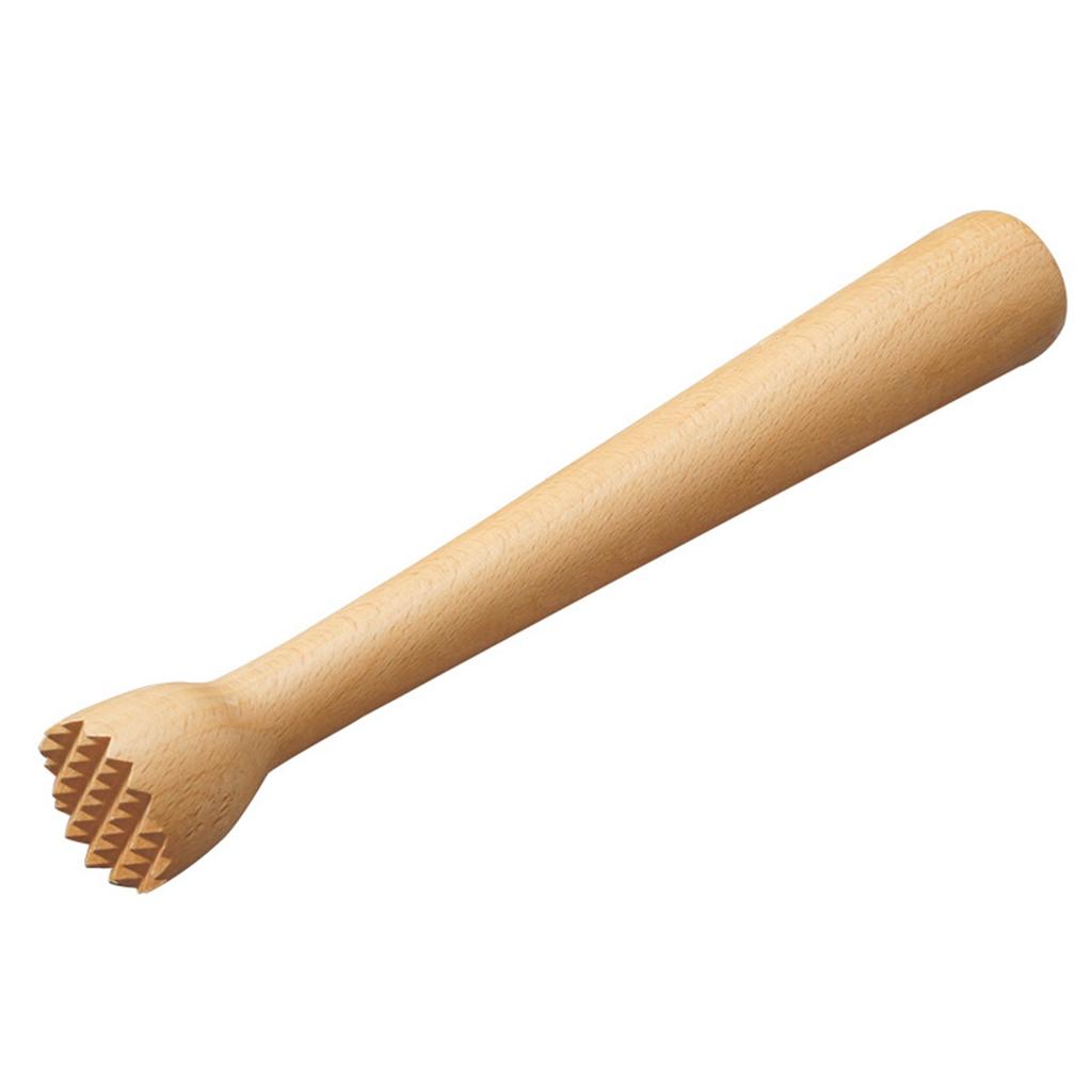 Kitchen Bar Tool Cocktail Wooden Mixer Muddler Stirrer Ice Crusher Masher
