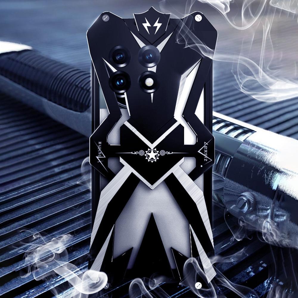 For OnePlus 11 5G Heavy Duty Armor Metal Phone Case Rugged Shockproof Mobile Phone Cover