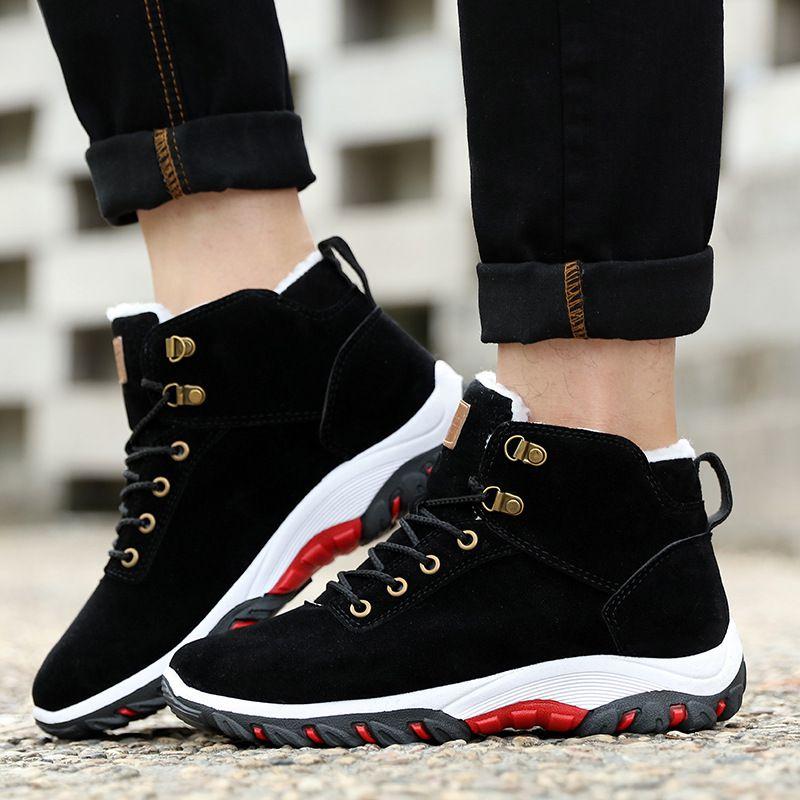 Premium Artificial Suede Men's Boots For Fall And Winter Warmth And Comfort