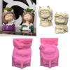 Girl and Puppy Succulent Planter Resin Mold Pen Holder Resin Cement Molds DIY