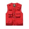 Men's Multi-Pocket Outdoor Fishing Photography Vest, V-Neck Sleeveless Plus Size Workwear 7898 Thin Design
