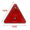 Red Rear Reflectors Triangle Reflective for Gate Posts Safety Reflectors Screw Fit for Trailer Motorcycle Truck Boat 1PC