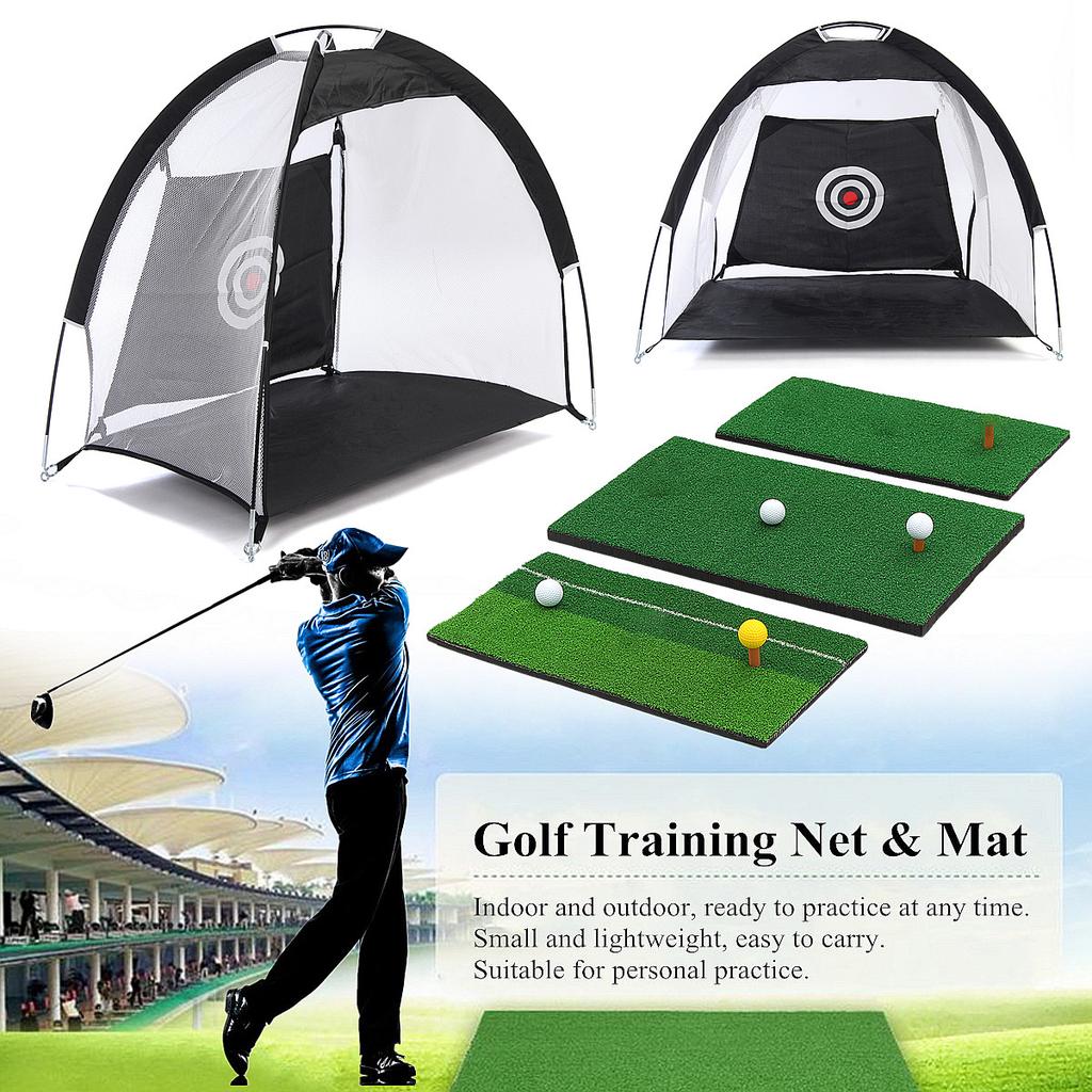 Buy 1M/3MFoldable Portable Golf Hitting Cage Practice Net Trainer ...
