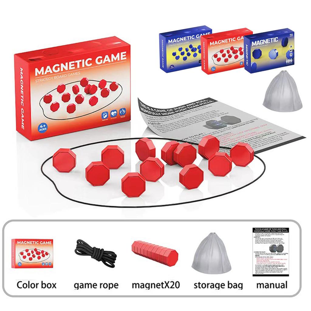 Magnet Game With String, Game For Family & Party & Travel & Camping - Puzzle Strategy Games, 2 Player Games For Kids & Adults