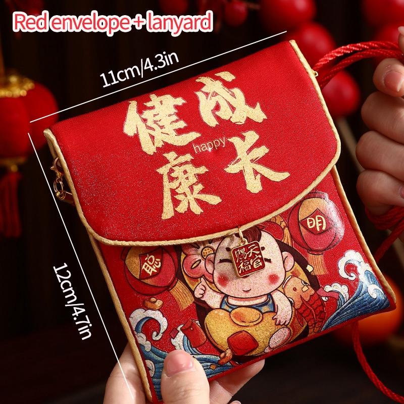 2026 Red Envelopes Chinese New Year Decorations 2026 Party Favors Gifts Bags Money Packaging Bags Spring Festival Red Pockets