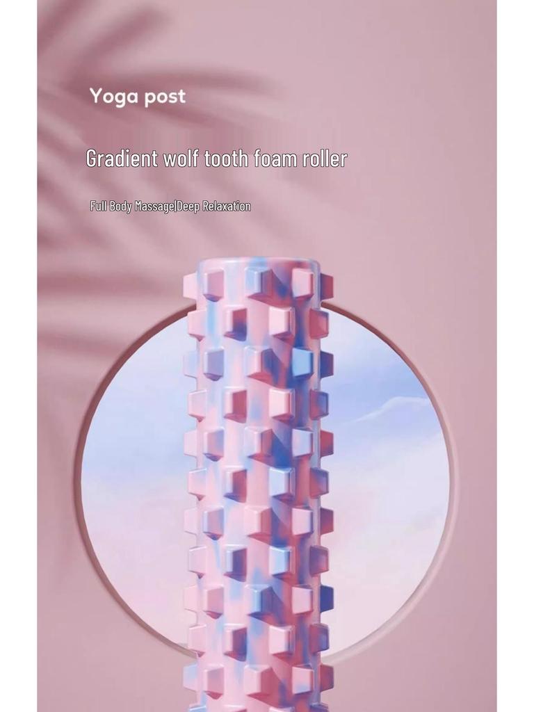 EVA Camouflage Foam Roller 45CM: Spiked Massage Roller for Pilates, Muscle Relaxation, Yoga, and Back Opener