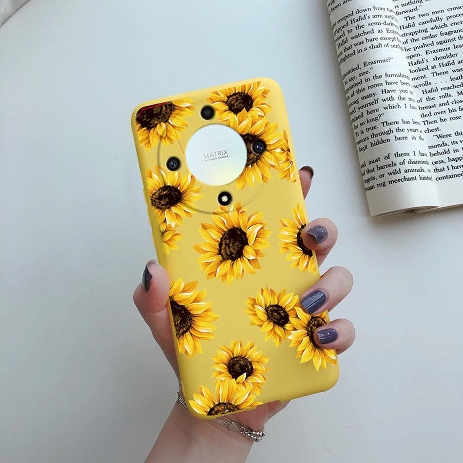 Case For Honor X9a X9b 5G Cover Silicone Soft Fashion Flower Back Shell Coque For Honor X9a X9b X9 a X 9 B 2023 Phone Case Funda