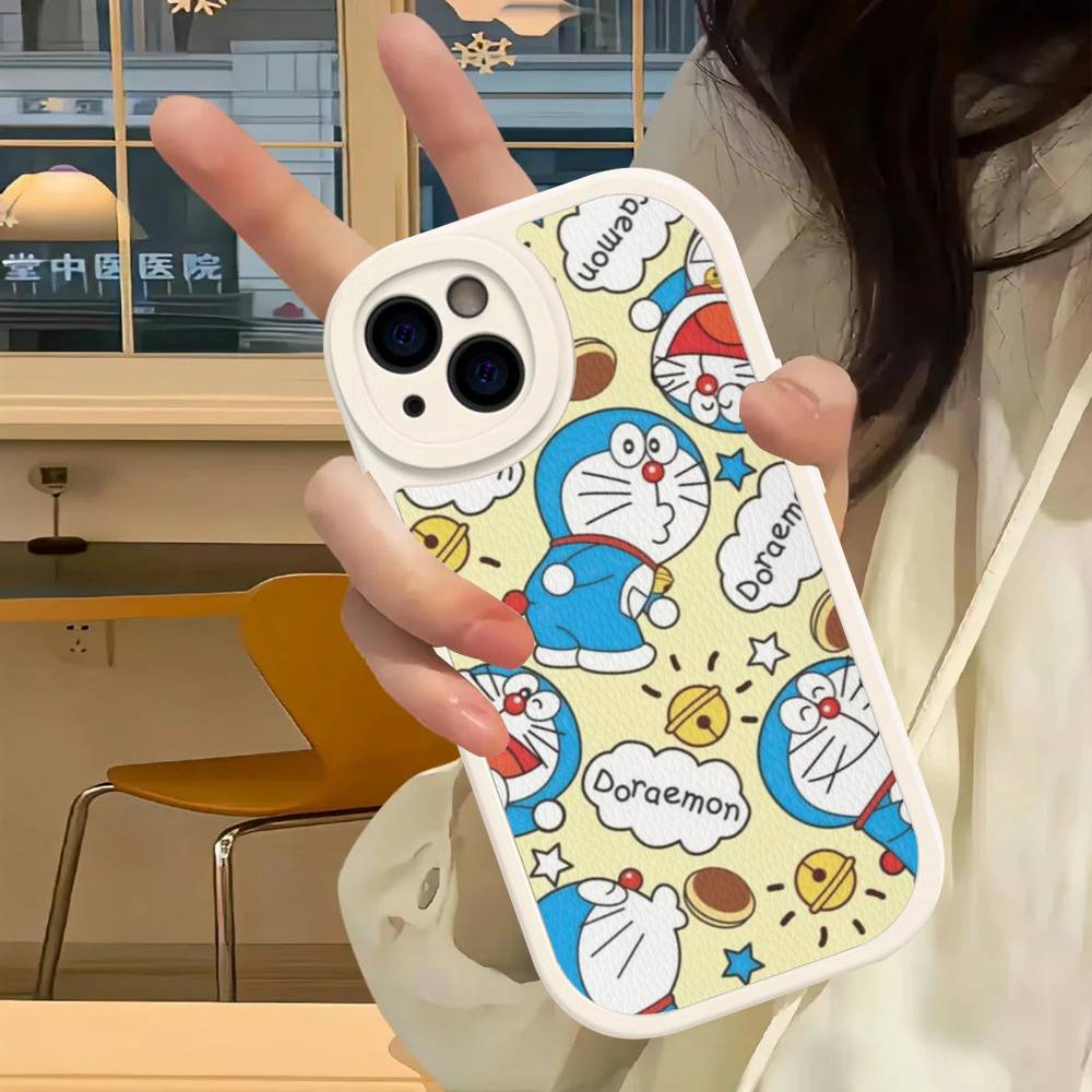 Hot Classic D-Doraemons Cartoon Phone Case Hard Leather For IPhone 14 13 16 Mini 15 14 11 12 Pro Max Plus Fundas
