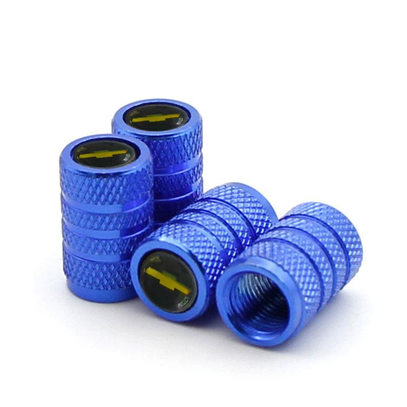 Car Valve Cap Decorative Dustproof Tire Valve Stem Caps For Chevrolet Cruze Impala Malibu Silverado Cobalt Impala Onix SS Trax