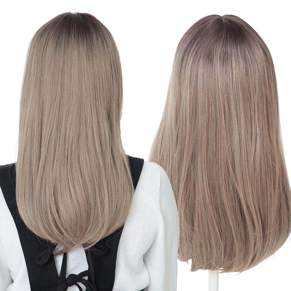 Party City Halloween WIGGY RICH Peruka Prosta Długa Mleczna Herbata Popiół Kostium Fancy Dress Jeden Rozmiar Pasuje Do Większości [Przezroczysty Kamień] Damska