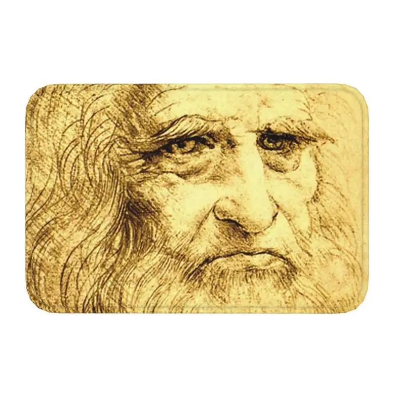 Personalized Classic Mona Lisa By Leonardo Da Vinci Doormat Mat Anti-Slip Painting Art Kitchen Bathroom Bedroom Rug Carpet