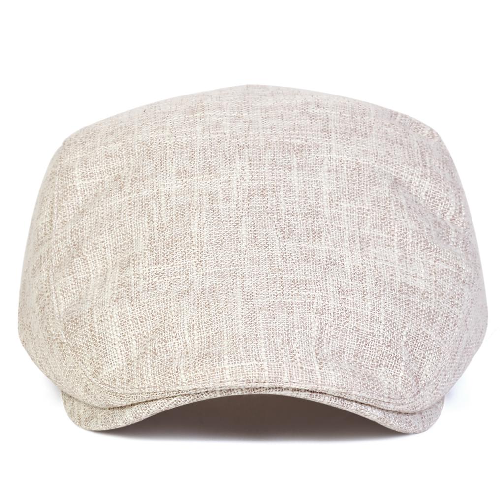 Berretto in Lino Traspirante Monocolore Estivo Unisex Cappello Casual da Esterno Leggero Cappelli Newsboy Cappelli da Viaggio