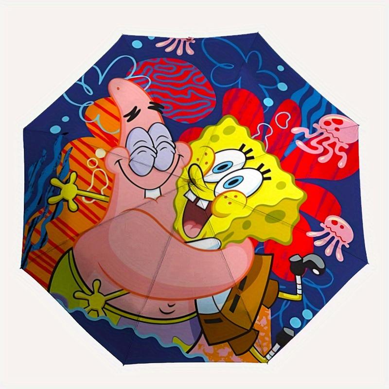 

1pc SpongeBob Patrick Automatic Umbrella with Folding feature - Compact Travel Umbrella, Perfect Gift for Birthday, Christmas, 059
