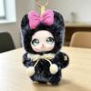 Cartoon Bag Charm Keychain Sparkling Big Eyes Plush Toy Keychain  Jewelry Accessories