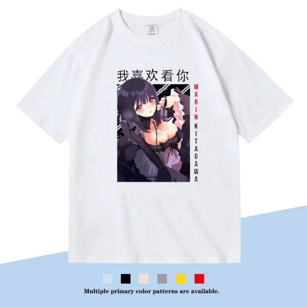 My DressUp Darling Anime TShirt Marin Kitagawa Cosplay Graphic Print Oversized Tee for Anime Fans Women And Unisex TShirt S