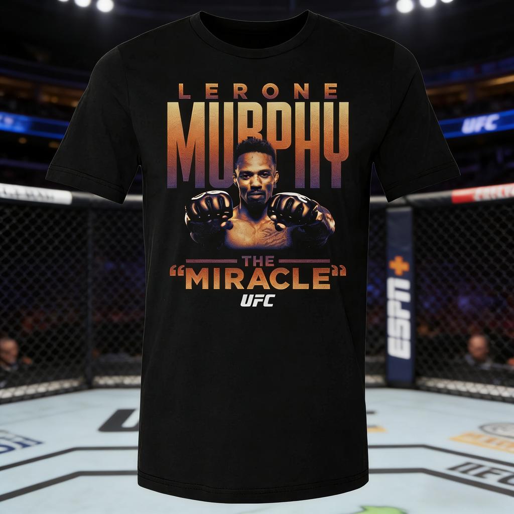 2026 Summer UFC Lerone Murphy Fighting Graphic Tshirt Women Sports Cotton Short Sleeve Loose Leisure Fitness Shirt Unisex