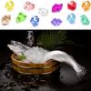 150 PCS Fake Diamonds Plastic Ice Cubes Acrylic Clear Ice Rock Diamond Crystals Fake Ice Cubes Gems
