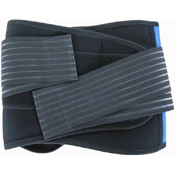 Neoprene Double Pull Posture Support Brace Lumbar Lower Back Support Brace Exercise Belt By Aofit (XXL(40-44 Inches) or (102-112 Cm), Black&Blue)
