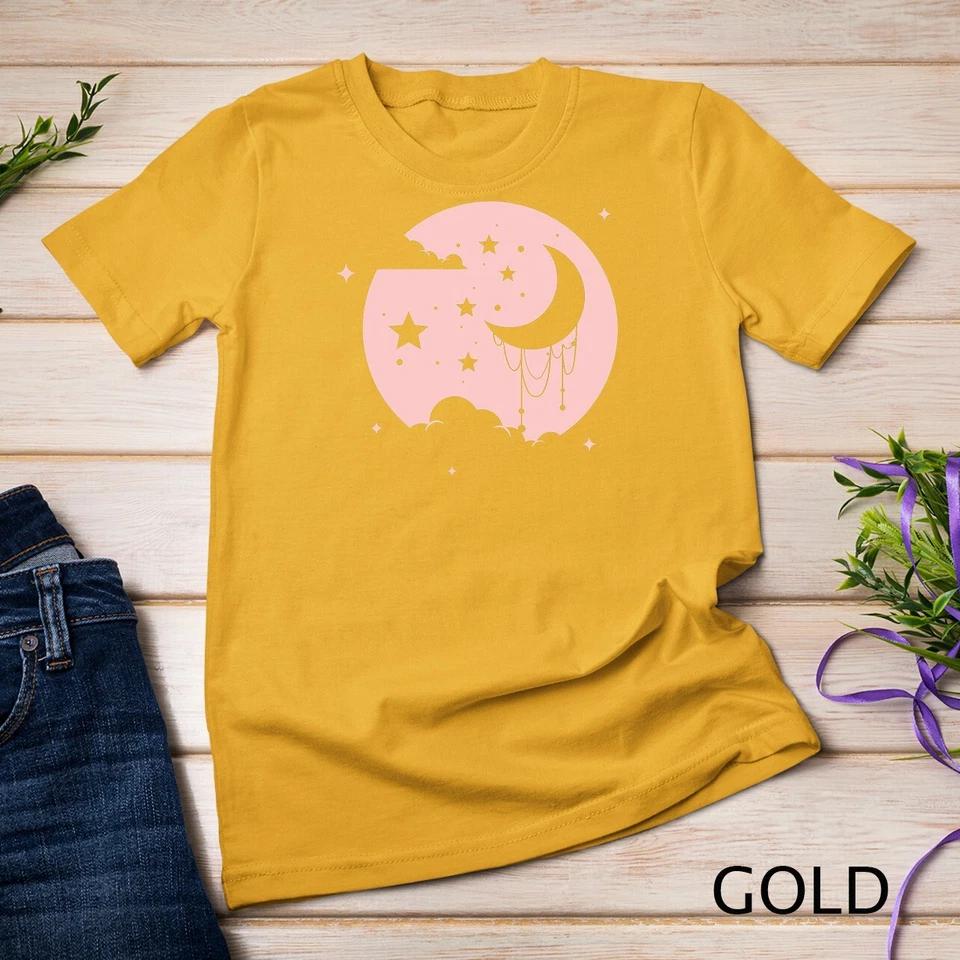 Kawaii Cute Pastel Goth Moon T-Shirt Unisex T-shirt 3 S