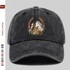 Pc Floral and Horse Pattern Printed Baseball Cap Elegant Double Horse Print Design Golf Cap Home Casual Decorative Hat Comfo