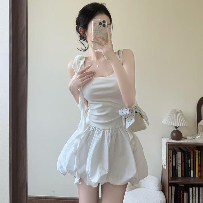 

Черная короткая юбка-бутон для женщин на лето, тонкая, новая, с высокой талией, А-силуэта, с нежным дизайном, пышная юбка XL белый