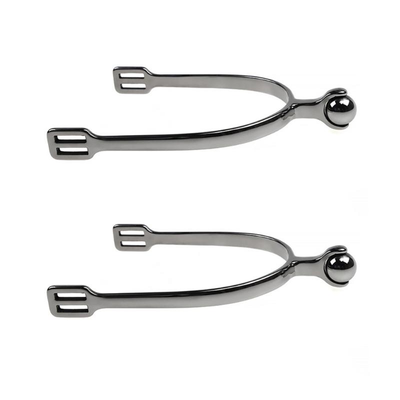 

Ergonomic English Spurs Chrome Plated Stainless Steel Neck Enhances Grip and Durability for Equestrians Sports Men