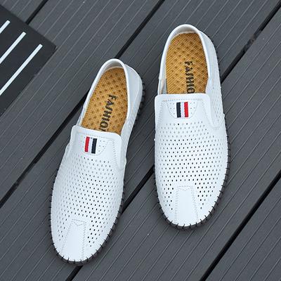 2024 Frühling Herbst Neue Atmungsaktive Slipper Weiche Sohle Rutschfest Trendig Tiefblau Herren Flache Schuhe Mode Herren Arbeitsschuhe