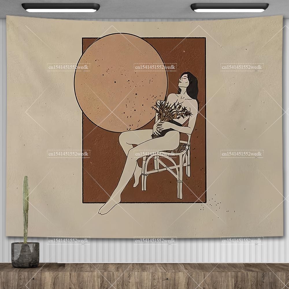 Tiger Tapestry Animals Cat Tarot Tapestry Wall Hanging Aesthetic Bedroom Decor Polyester Tapestries Large Background Cloths