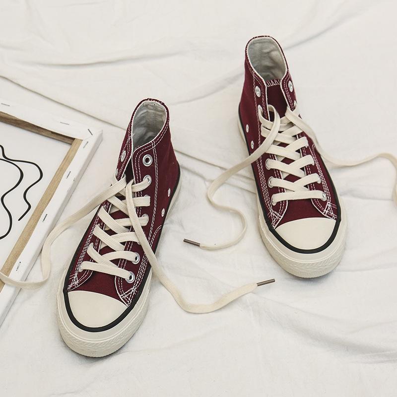 Frauen Leinwand Schuhe Frauen Mode Sommer Casual Sneakers Student Casual Schuhe High Top Frau Vulkanisieren Schuhe Frühling Herbst