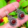Natural Red Carnelian Gemstone 925 Sterling Silver Gift Earring 1.77" P9N37