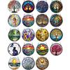 Gekleurd Glas Raam Hangdecoratie Rond Zonenvanger Paneel Huis Kantoor Woonkamer Tuin Binnenplaats Venster Hangend Ornament