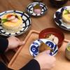 natural69 Set Scorched Gosu Plate Set of 4 Round Lattice Leaf and Mountain Path Natural69 Hasami Ware Scorched Gosu Microwave and Dishwasher Made in