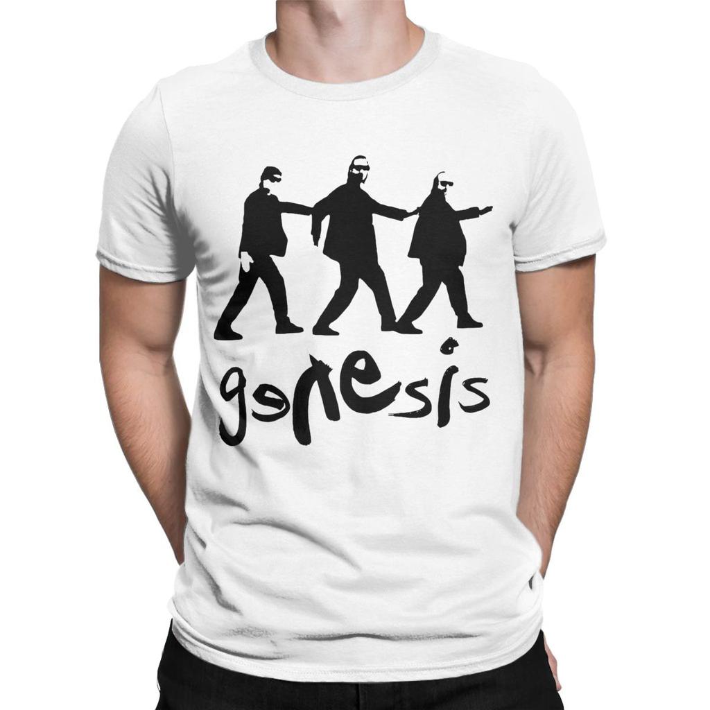 Men T-Shirt Genesis I Cant Dance Vintage Cotton Tee Shirt Short Sleeve T Shirt Round Neck Tops Summer