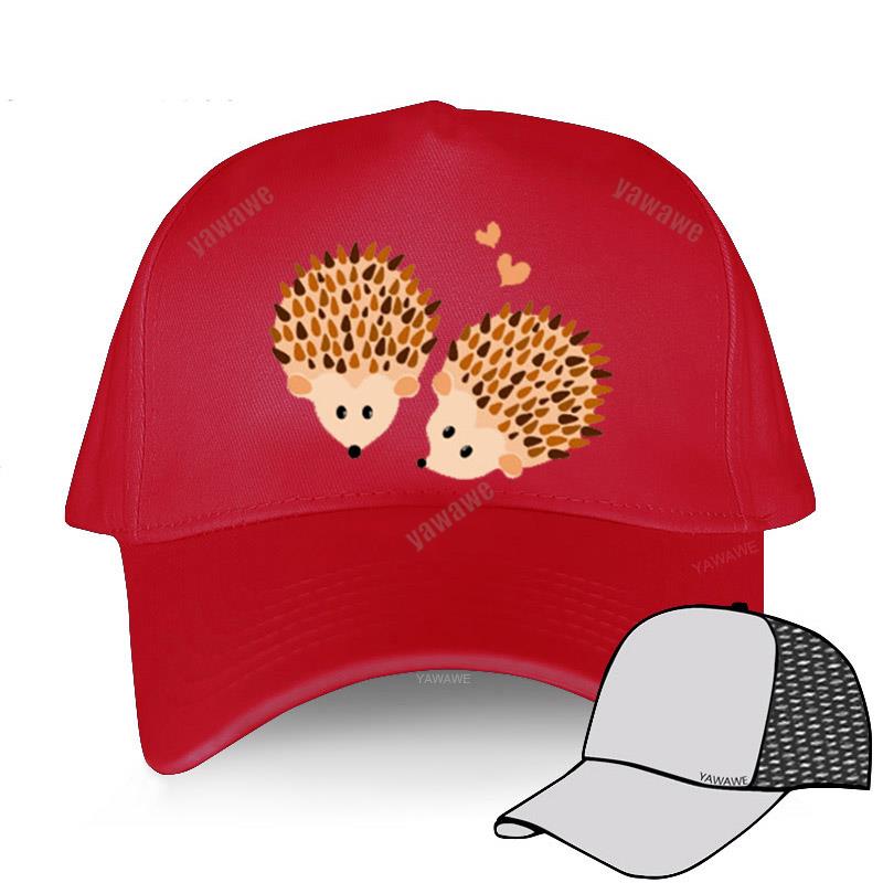 Black Hip Hop Baseball Caps For Boys Sunhat Cartoon Hedgehogs In Love Women Hat Outdoor Men Adustable Glof Cap Sport Bonnet