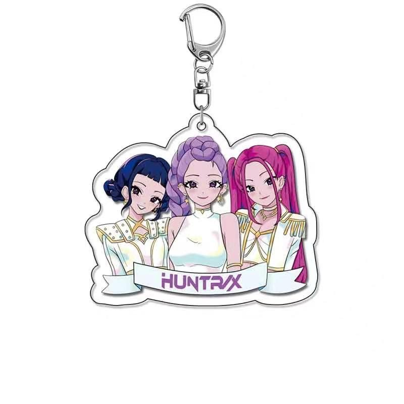 Kpop Dämonenjäger Acryl Schlüsselanhänger Zubehör Huntrix Saja Boys Schmuck Rumi Zoey Mira Verkaufe meine Seele Schlüsselanhänger Anhänger Fans Geschenk