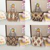 Cotton Linen Crossbody Bag With Embroidery And Magnetic Closure For Daily Use
