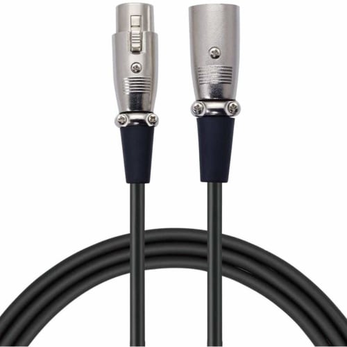 TECH TMCC-1.5 1.5m XLR Male to XLR Female Microphone Cable for Telework and Home Office