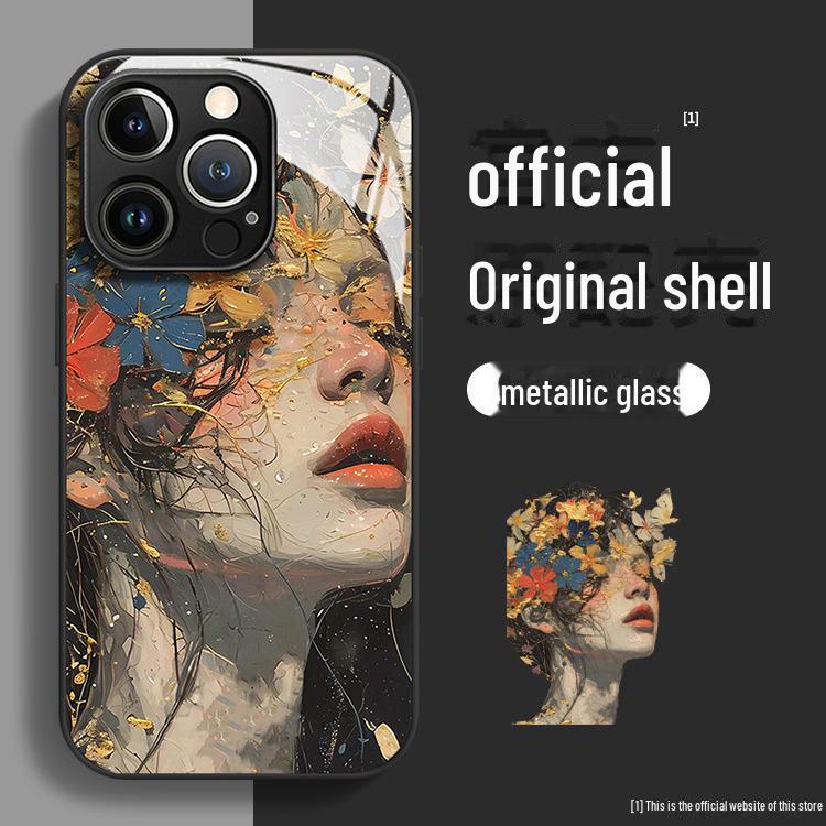 

Compatible Glass Case for Apple iPhone 11/12/13/14 Pro/16 Pro Max - Anti-Fall and Stylish Protection iPhone X/XS