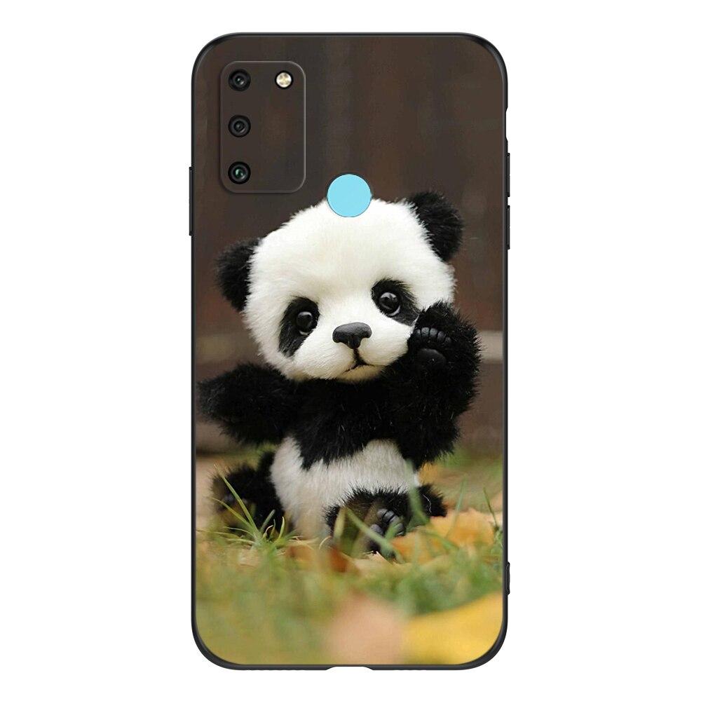For HONOR 9A Case 6.3" Soft Silicon Phone Cover On Huawei Honor 9A 9 A MOA-LX9N Funda Black Tpu Case Lion Wolf Tiger Dragon