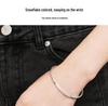 2025 New Style Women's 999 Sterling Silver Twisted Bead Bracelet - Thin, Versatile Gift for Girlfriend