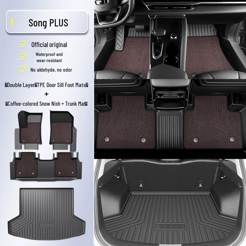 2025 BYD Song PLUS DMi TPE Full Coverage Floor Mats for EV25