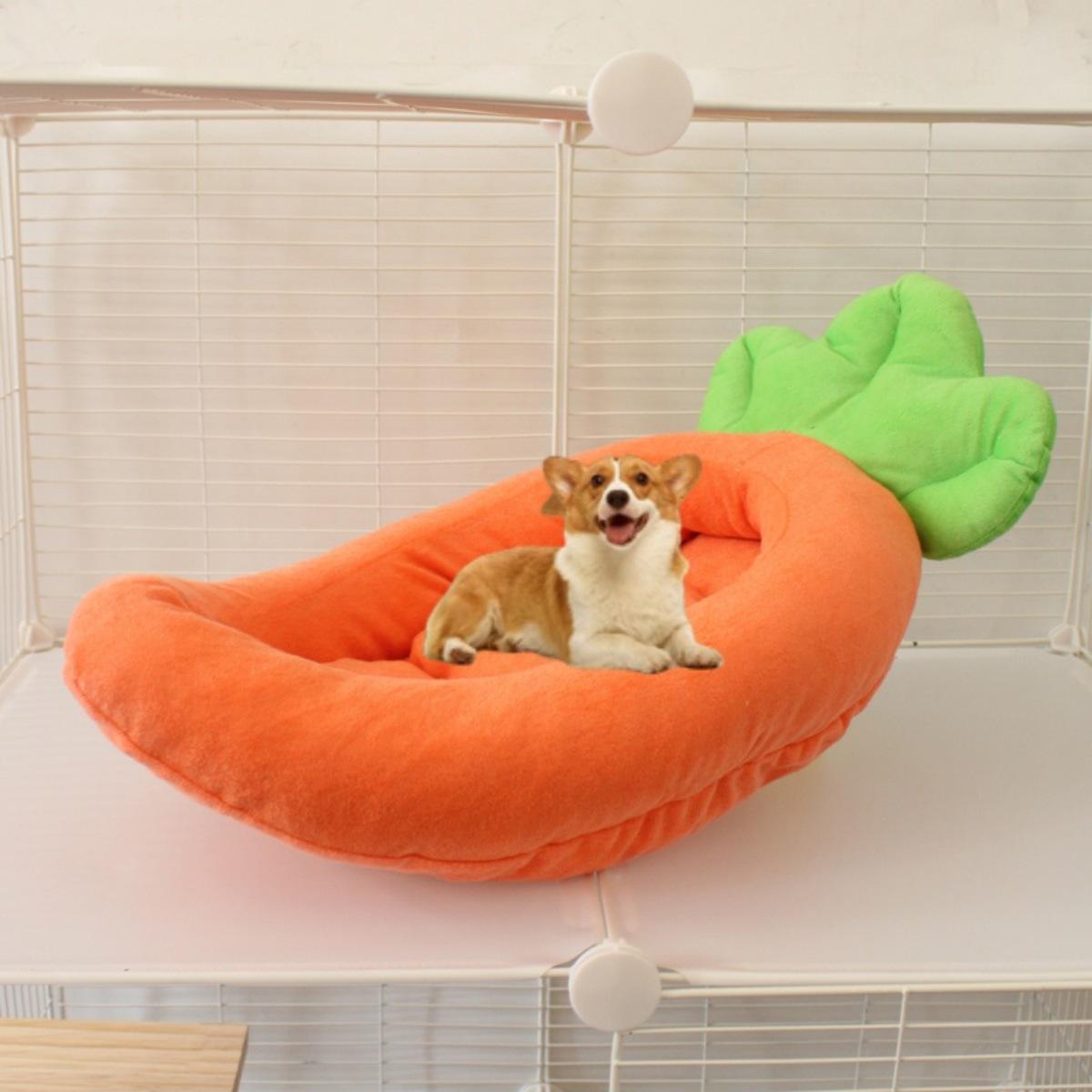 Removable & Washable Cartoon Banana Pet Bed for Small & Medium Dogs and Cats - All-Season Teddy Bichon Pet House Extra Small