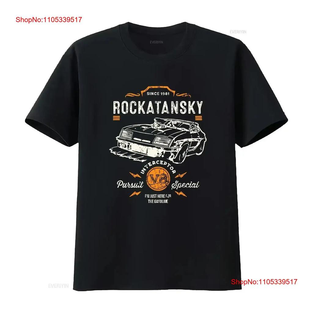 Rockatansky Men T Shirt Mad Max Size S 5XL Vintage Washed For Everyday Wear Versatile Homme Cas
