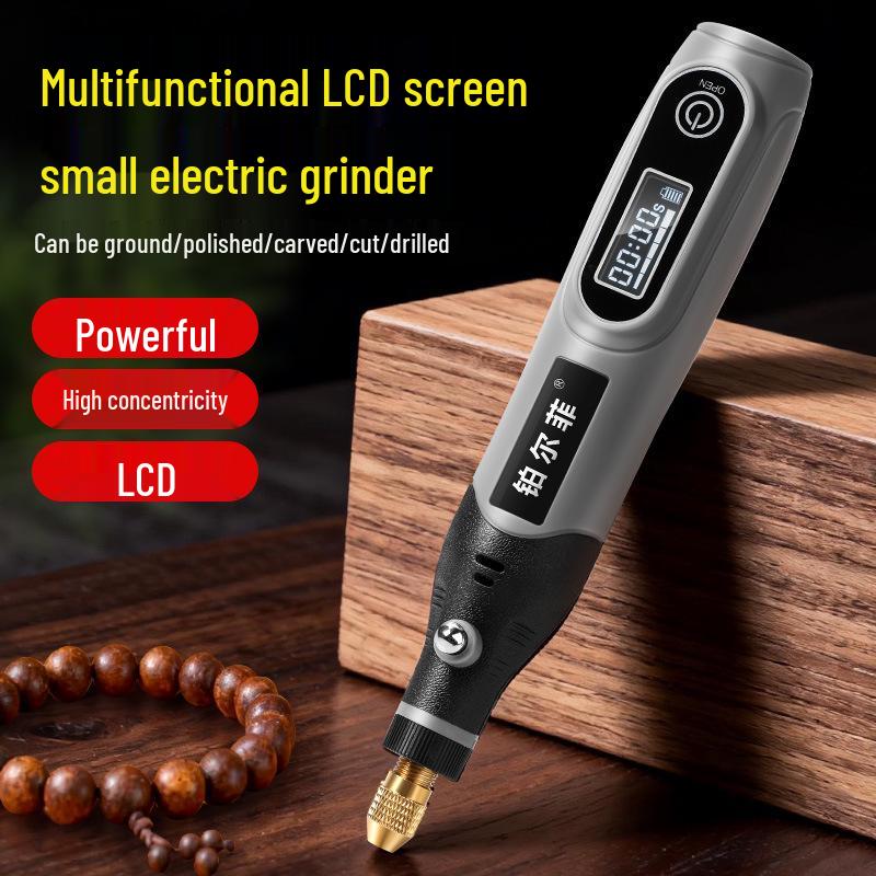 Wireless Mini Electric Grinder: Rechargeable Lithium Battery Handheld Tool for Grinding, Drilling, Engraving & Polishing