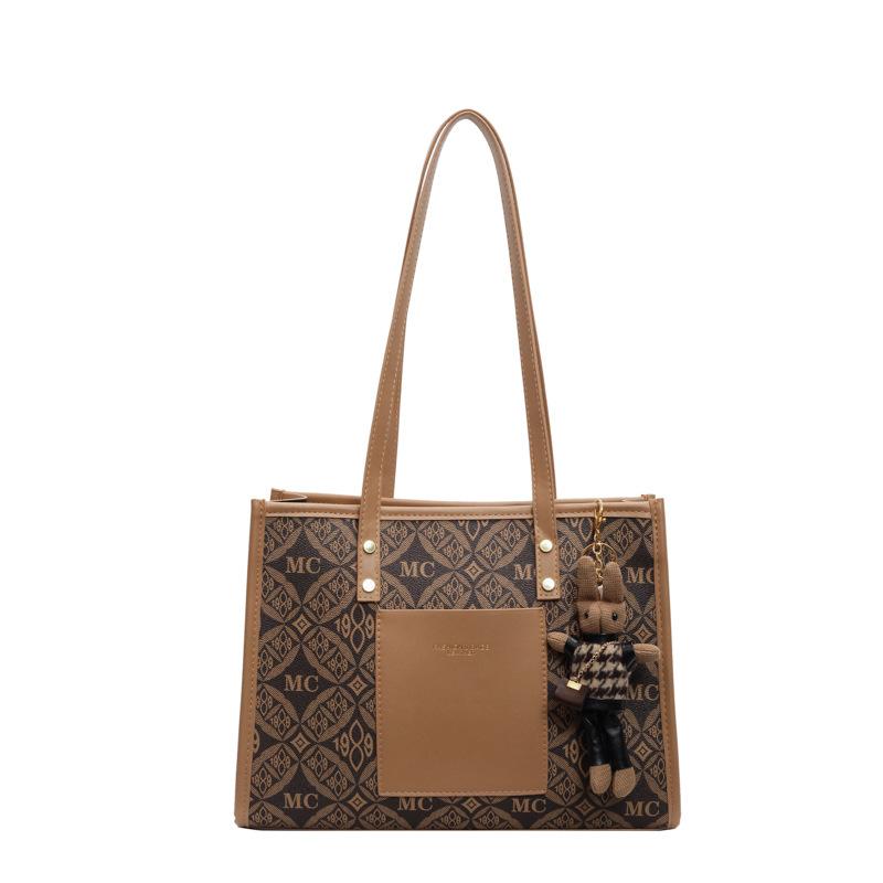 Retro Commuter Bag for Women, New Fashion Tote Bag, High-end Large-capacity Student Bag