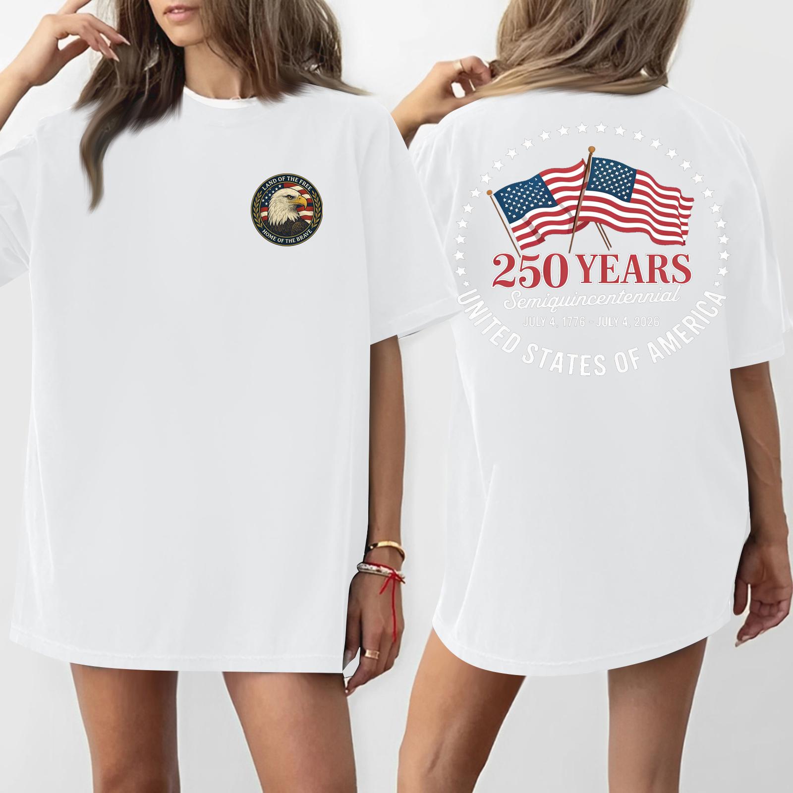 

Women s Casual Fashion Round Neck Casual American Flag Print Short Sleeve T-Shirt Top XL білий