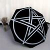 Stylish Black and White Geometric Star Design DecalUmbrella, Portable 3-Fold Umbrella for Men & Women,Christmas Gift ES204
